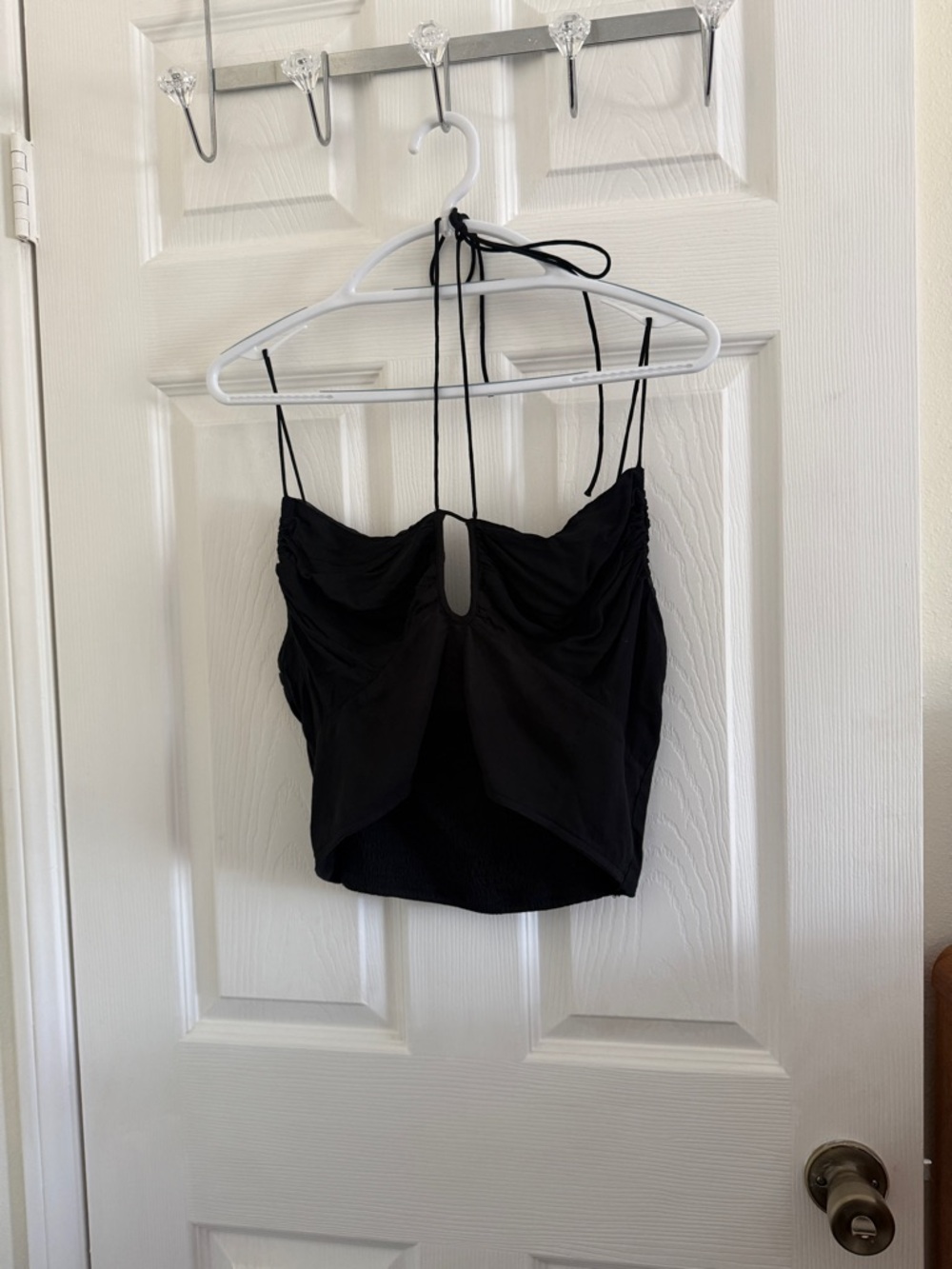 Abercrombie Black halter top (size L)